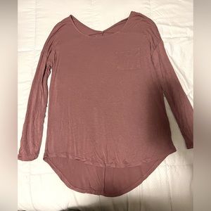 Pink rose Oversized Long sleeve T-shirt